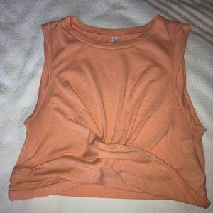 Free People Movement Crop Top Orange Creamsicle